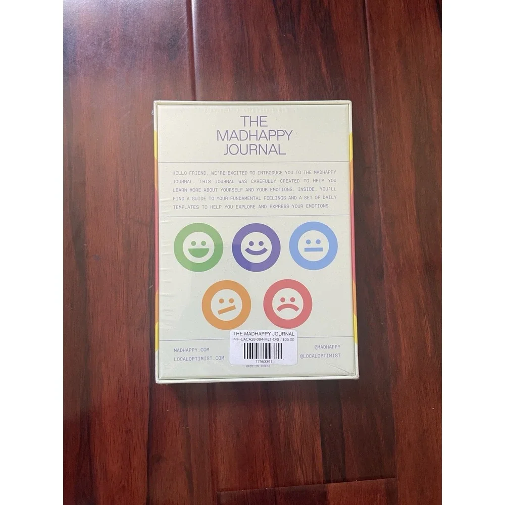 The Madhappy Journal Local Optimist Multicolor Hardcover BRAND NEW UNOPENED